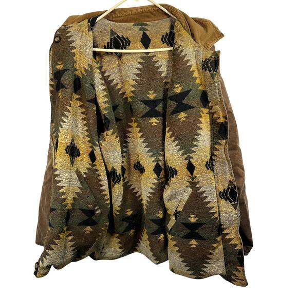 VTG Brandon Thomas Reversible Barn Coat Women XL Western Chore Ranchcore Tribal - Picture 4 of 16